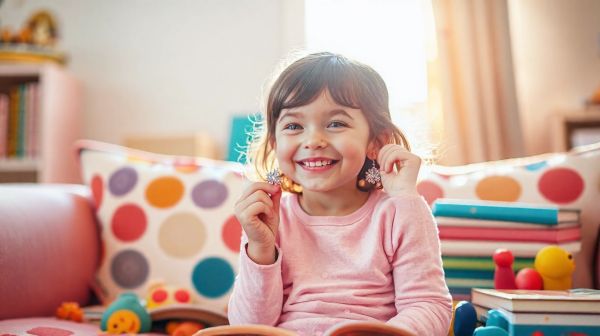 Choisissez des boucles d'oreille clip pour vos petites filles