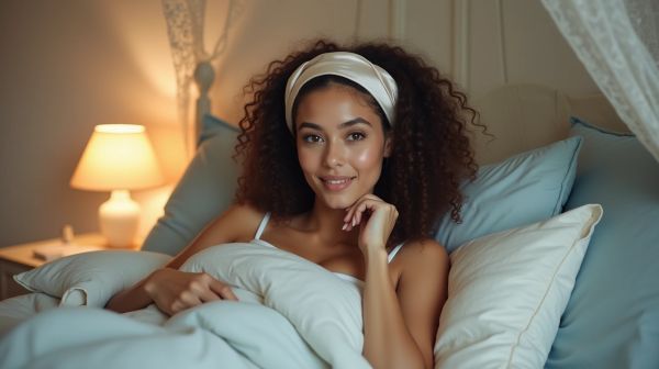 Étonnez vos cheveux avec un bonnet satin pour une nuit sans frisottis