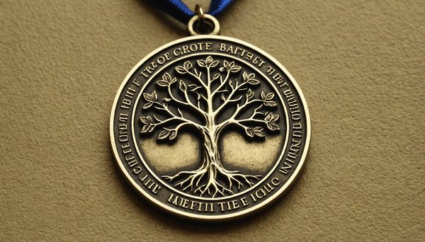 Médaille de baptême arbre de vie : symbole de force et de croissance
